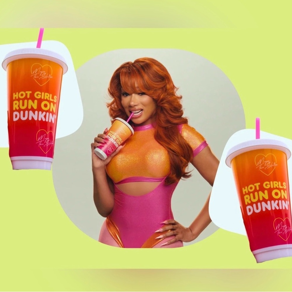 2026 LIMITED EDITION MEGAN THEE STALLION HOT GIRLS RUN ON DUNKIN CUP